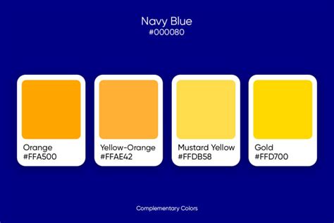 navy blue complementary color